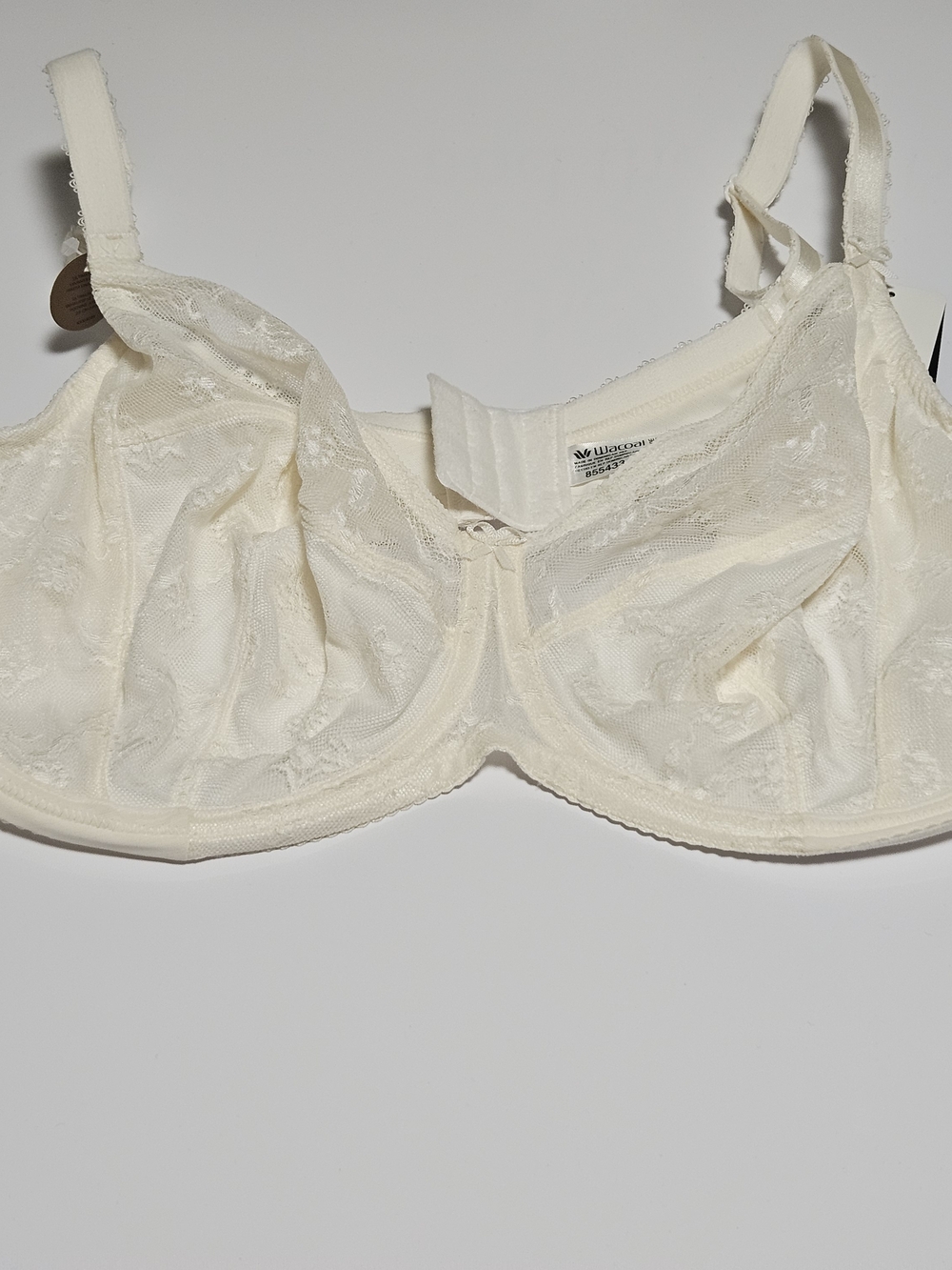 Wacoal Ultimate Lift Bra 42DDD Ivory Lace Full Coverage Underwire NWT 855433